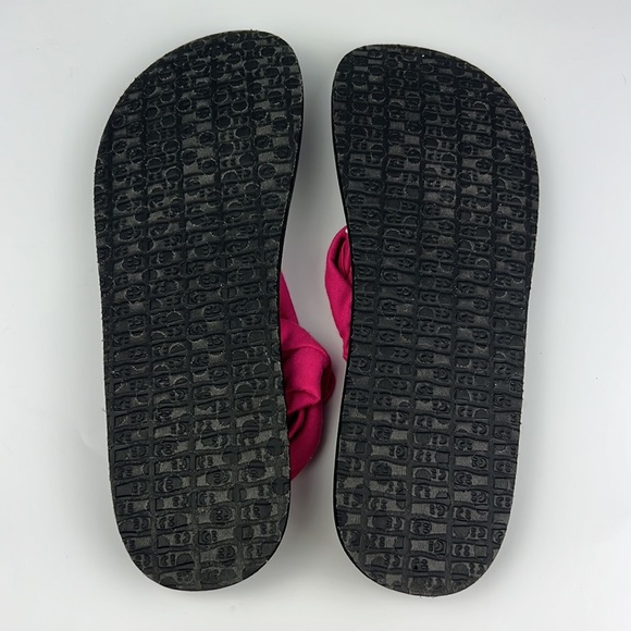 Sanuk Pink Yoga Mat Strap Flip Flops Women's Sz: 9 - Picture 5 of 10